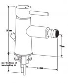 Francis Pegler Ebro SL Monobloc Basin Mixer Tap