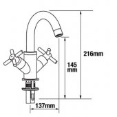 Francis Pegler Xia Twin Basin Taps (Pair)