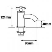 Francis Pegler Xia Monobloc Basin Mixer Tap