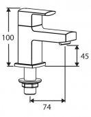 Francis Pegler Manta Monobloc Basin Mixer Tap