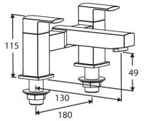 Francis Pegler Xia Bath Filler Tap