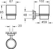 VitrA Llia Toothbrush Holder 44383