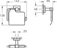 VitrA Q Line Bathroom Robe Hook 44998