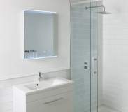 Thornton Illuminated Bathroom Mirror - Battery Powered - 600 x 400 - Croydex