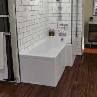 Beaufort Shannon 1500 x 850mm Beauforte Reinforced Shower Bath - Right Hand