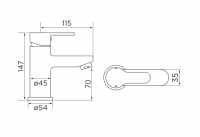 Niagara Bayswater Traditional Basin Mixer Tap