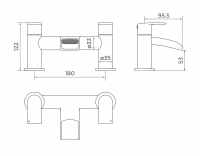 Niagara Balham Waterfall Monobloc Basin Tap