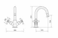 Niagara Maida Monobloc Basin Mixer Tap