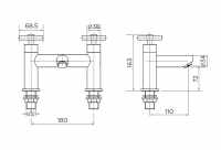 Niagara Finchley Monobloc Basin Mixer Tap inc Waste