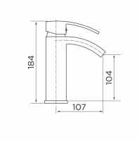 Niagara Finchley Monobloc Basin Mixer Tap inc Waste