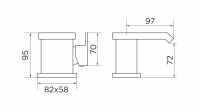 Sagittarius Ergo Monobloc Basin Mixer Tap with Sprung Waste