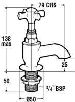 Francis Pegler Sequel Traditional Bidet Mixer Tap