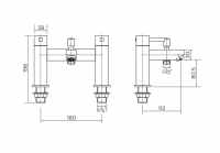 Niagara Elsden Bath Shower Mixer Tap