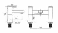 Sagittarius Ergo Bath Filler Tap