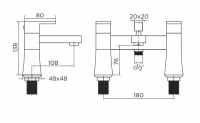 Niagara Sloane Bath Filler Tap