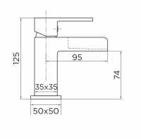 Alford Cloakroom Basin Mixer Tap inc Wastes - HighLife Bathrooms