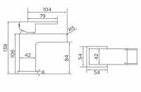 Francis Pegler Strata Monobloc Basin Mixer Tap