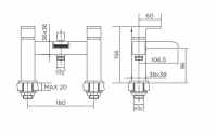 Araya Bath Shower Mixer Tap - Francis Pegler - 4S1204