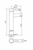 Burlington Claremont Regent 3" Cloakroom Basin Taps CLR1