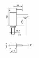 Burlington Stafford Traditional Basin Pillar Taps STA12