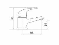 Niagara Balham Waterfall Monobloc Basin Tap