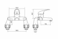 Niagara Conway Monobloc Basin Mixer Tap WRAS Approved 35mm Cartridge