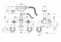 Niagara Kingsbury Traditional Basin Pillar Taps - Pair