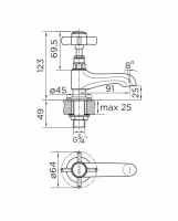 Niagara Kingsbury Traditional Bath Shower Mixer Tap