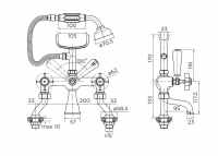 Francis Pegler Strata Blade Bath Shower Mixer Tap