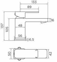 Niagara Hadley Matt Black Bath Filler Tap