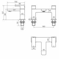 Lismore Bath Filler Tap - Highlife Bathrooms