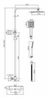 Round Thermostatic Dual Head Shower Set - Chrome