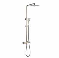 Niagara Observa Nickel Square Twin Shower Head Set