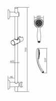 Leven Chrome Retro Fit Overhead Shower Kit