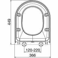 Middle D Slim Soft Close Quick Release Toilet Seat - 87710 - Euroshowers