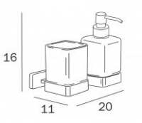 Bali Wall Mounted Soap Dispenser - Chrome