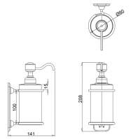 VitrA Arkitekta Liquid Dispenser Wall Mounted 44370 