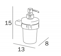 Inda Mito Tumbler and Holder 8 x 10H x 14cm 