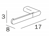 Inda Mito Towel Ring 28 x 16H x 8cm 