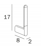 Inda Mito Towel Ring 28 x 16H x 8cm 