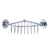 Burlington Deep Corner Chrome Shower Basket  - A22