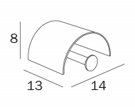 Inda One Towel Ring 22 x 23H x 3cm 