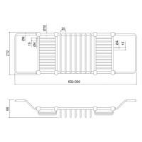 Burlington Towel Rack 660 x 323 x 142 mm 