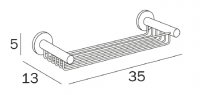 Inda Touch Grab Bar 31 x 5H x 7cm - A4690M CR