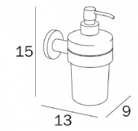 VitrA Arkitekta Liquid Dispenser Wall Mounted 44370 