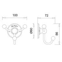 Burlington Traditional Towel Ring - Chrome - A3CHR