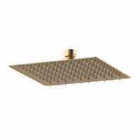 Nuie Square 200mm Shower Head Brushed Brass