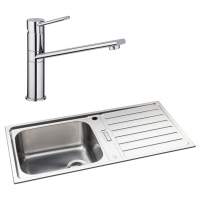 Abode Neron 1 Bowl Inset Stainless Steel Sink & Specto Tap Pack