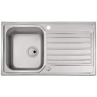 Abode Connekt 2 Bowl & Drainer Inset Kitchen Sink - Stainless Steel