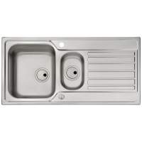 Abode Matrix R0 Square 1 Bowl Undermount Kitchen Sink - Stainless Steel 340mm